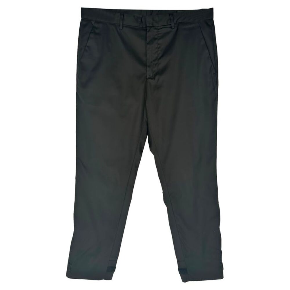Prada Straight-Leg Trousers in Black Polyamide